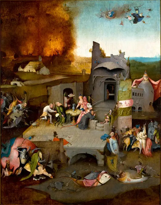 Den fristelsen av Saint Antoine. - Hieronymus Bosch