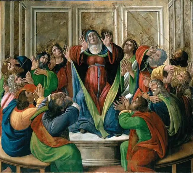 Den hellige ånds nedstigning - Sandro Botticelli