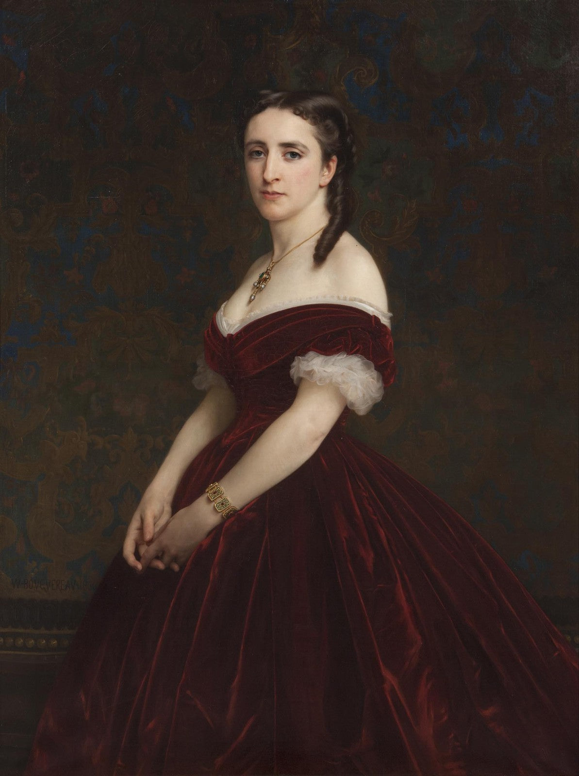 Reproduction du tableau « Portrait de Madame la vicomtesse de Chabrol - Bouguereau » par Alpha Reproduction en peinture à l’huile