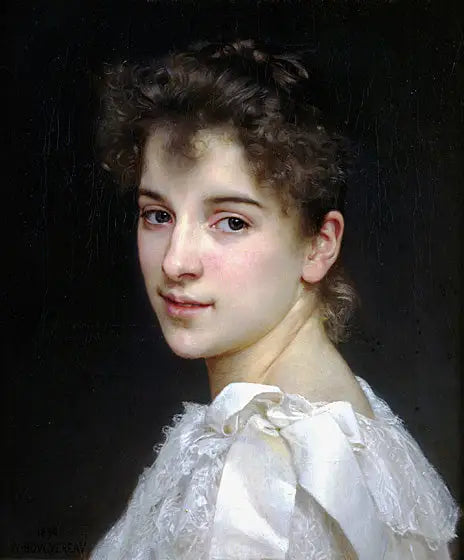 Reproduction du tableau « Portrait de Gabrielle Cot - Bouguereau » par Alpha Reproduction en peinture à l’huile