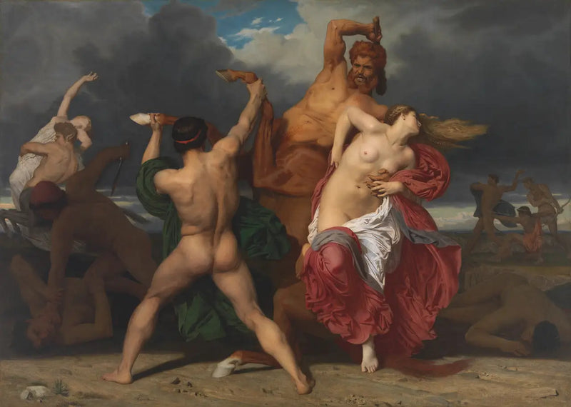 Kentaurenes kamp mot Lapithene - Bouguereau