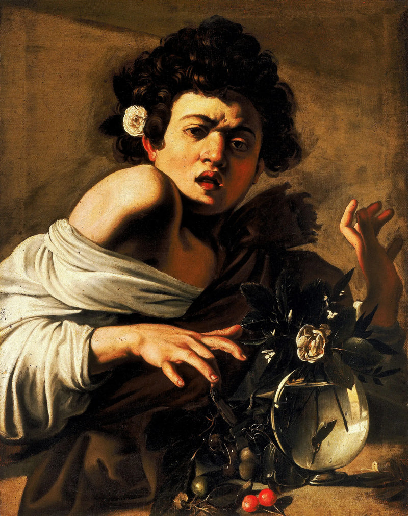 Gutt bitt av en firfisle - Caravaggio