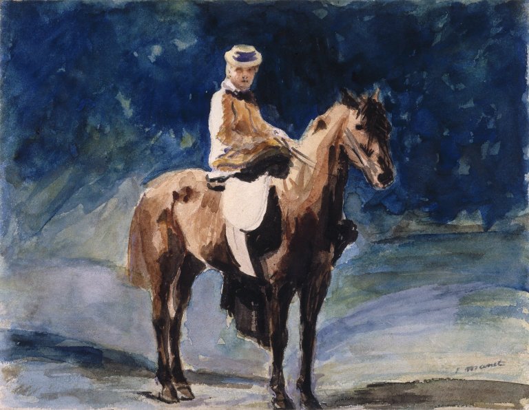 Reproduction du tableau « L'Amazone - Édouard Manet » par Alpha Reproduction en peinture à l’huile