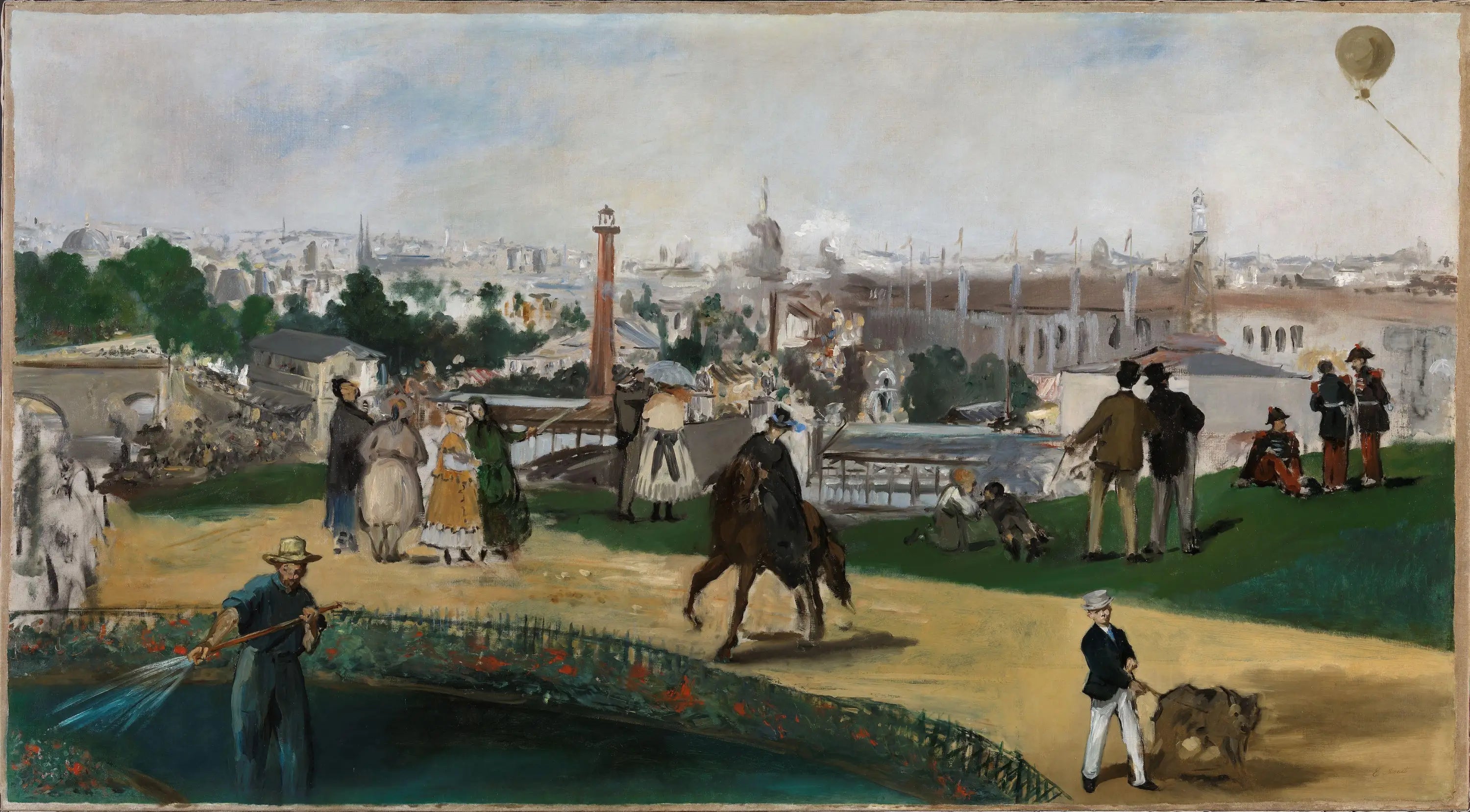 Reproduction du tableau « L'Exposition universelle, Paris 1867 - Édouard Manet » par Alpha Reproduction en peinture à l’huile