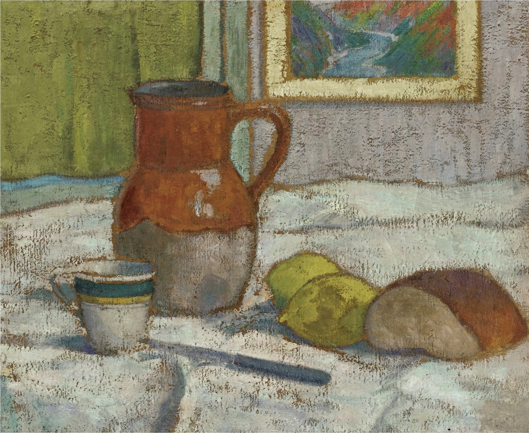 Nature morte au pichet et à la tasse - Émile Bernard - Alpha Reproduction