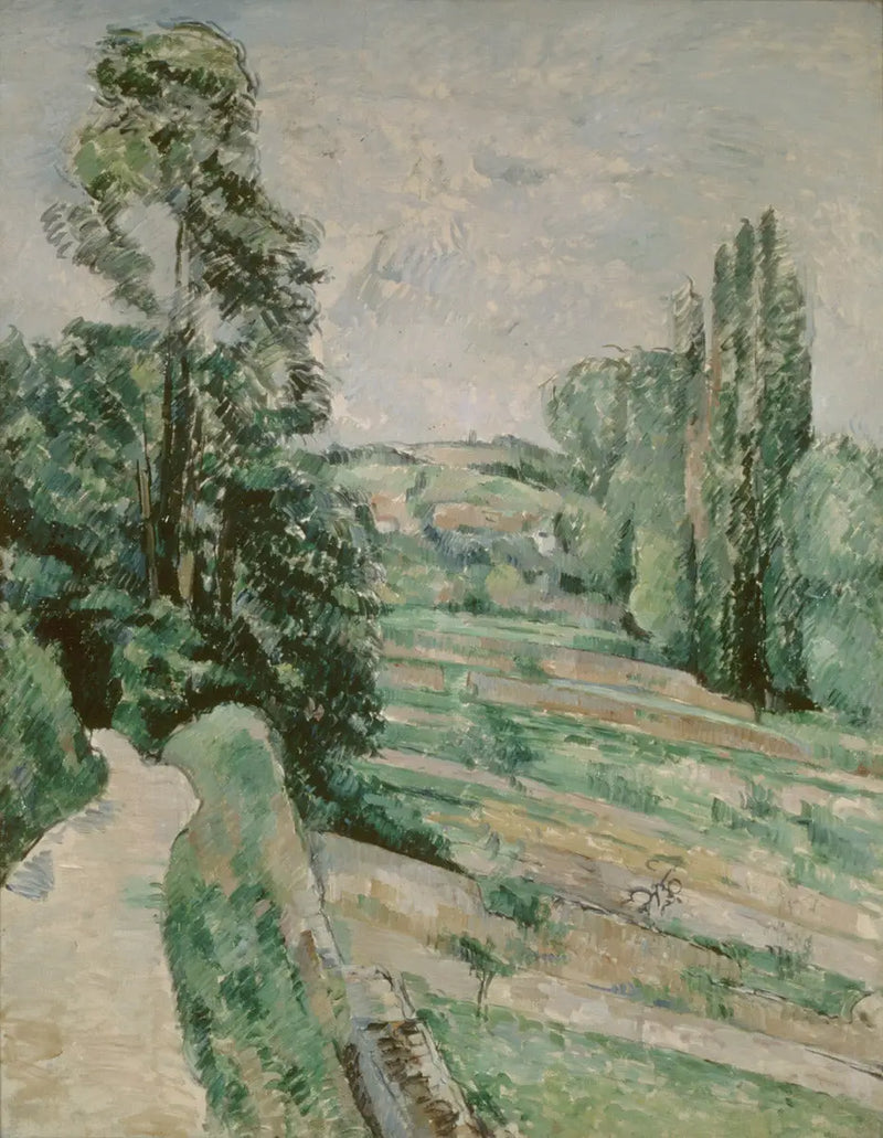Landskapet i Auvers-sur-Oise - Paul Cézanne