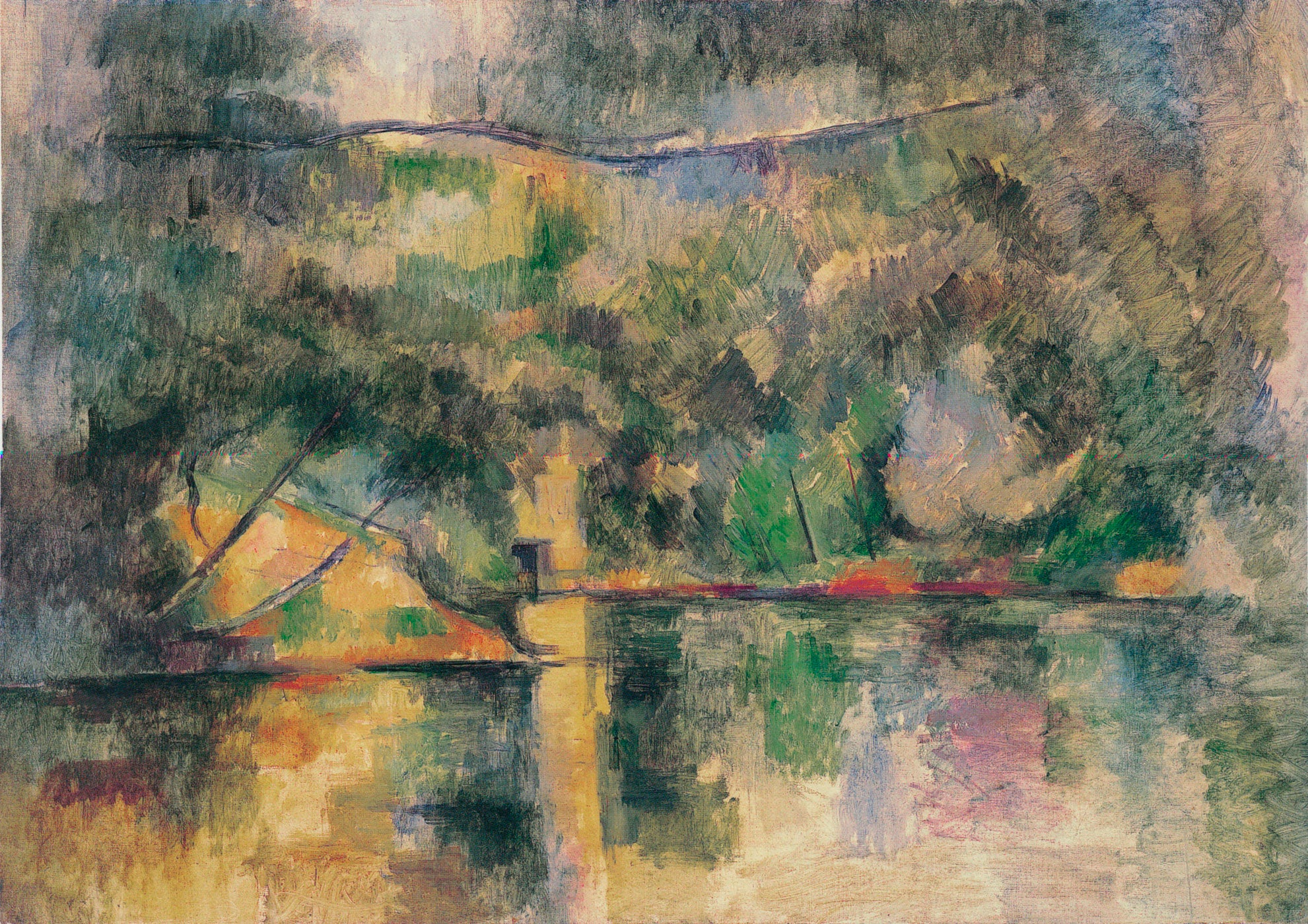 Refleksjoner i vannet - Paul Cézanne