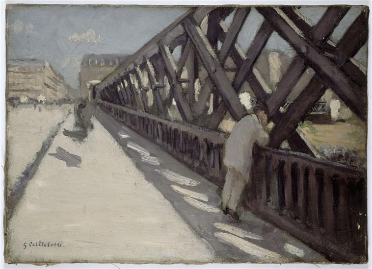 Reproduction du tableau « Esquisse pour le Pont de l'Europe - Gustave Caillebotte » par Alpha Reproduction en peinture à l’huile