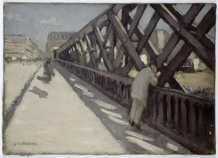 Reproduction du tableau « Esquisse pour le Pont de l'Europe - Gustave Caillebotte » par Alpha Reproduction en peinture à l’huile