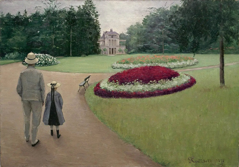 Caillebotte-eiendommens park i Yerres - Gustave Caillebotte