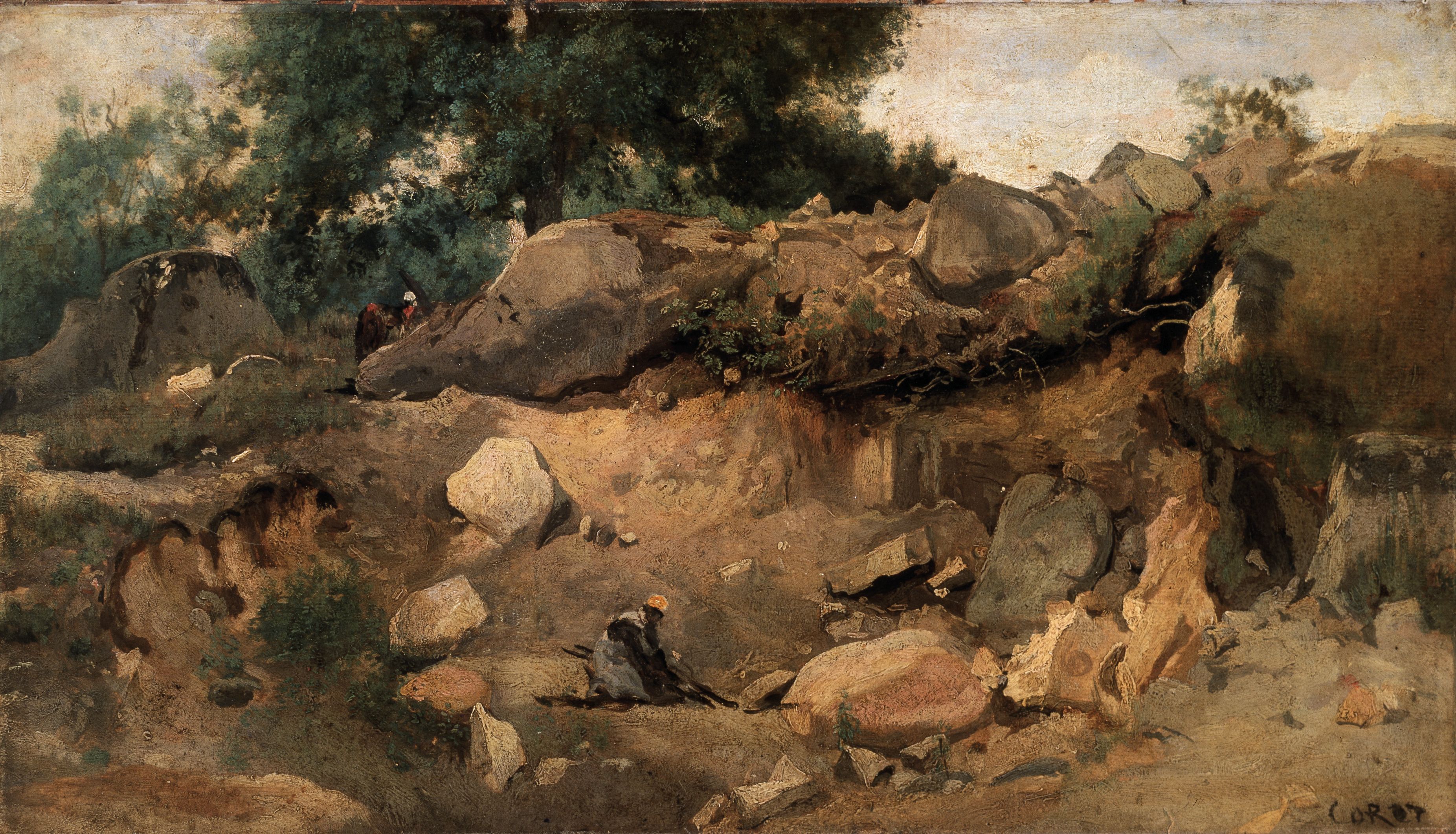 Carrière de la Chaise-Marie, Fontainebleau - Jean-Baptiste Camille Corot