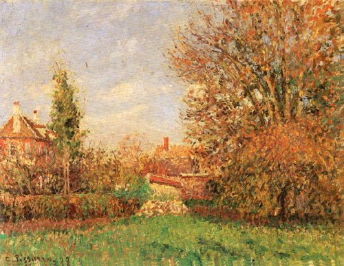 Reproduction du tableau « Automne dans le pré à Éragny - Camille Pissarro » par Alpha Reproduction en peinture à l’huile
