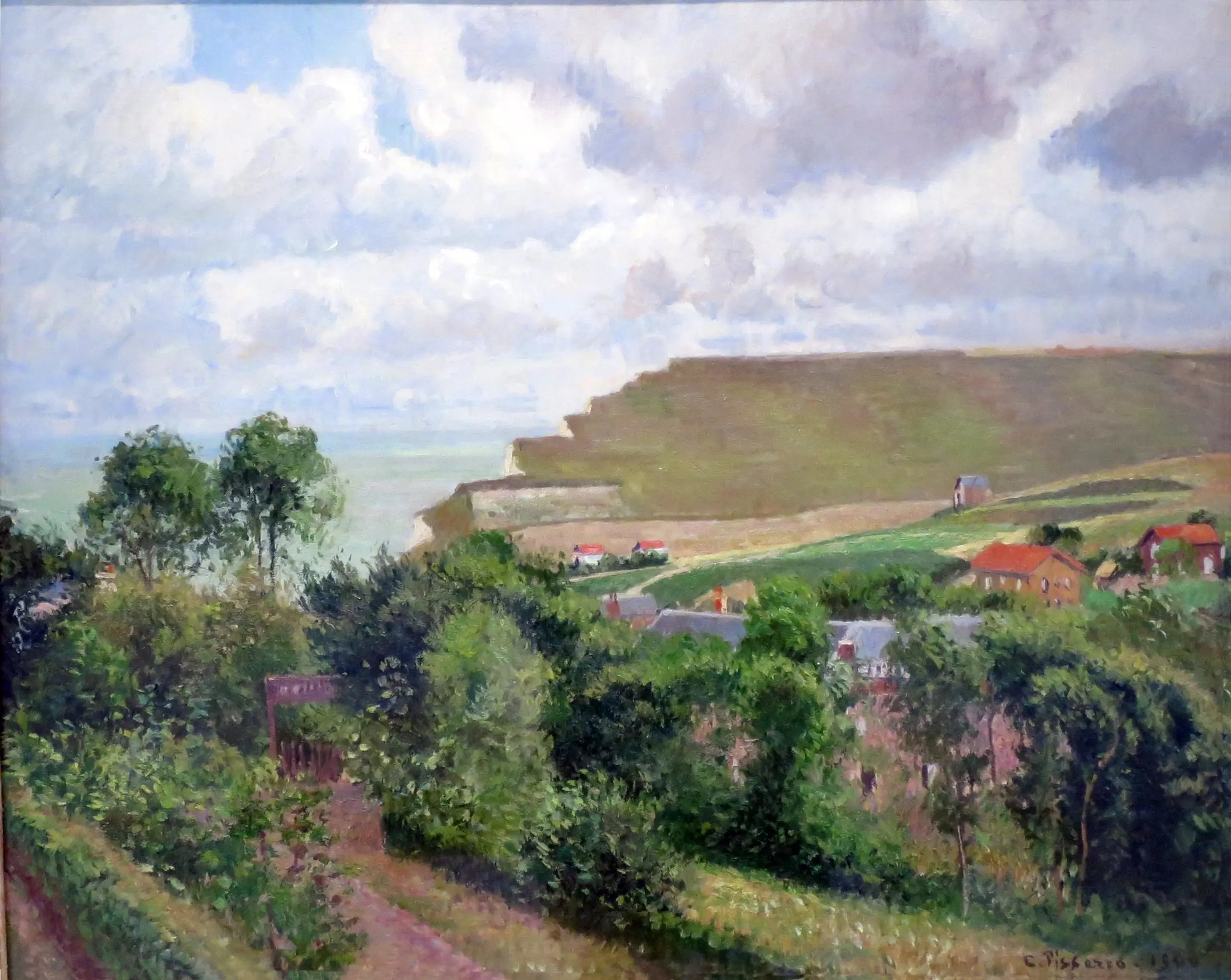 Reproduction du tableau « Vue de Berneval - Camille Pissarro » par Alpha Reproduction en peinture à l’huile
