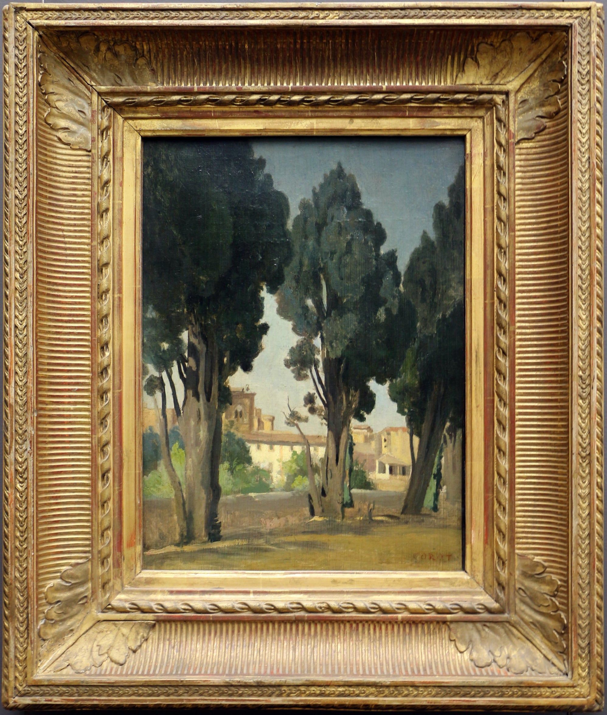 Villeneuve-les-Avignon. Terrasse du jardin de l'hospice - Jean-Baptiste Camille Corot