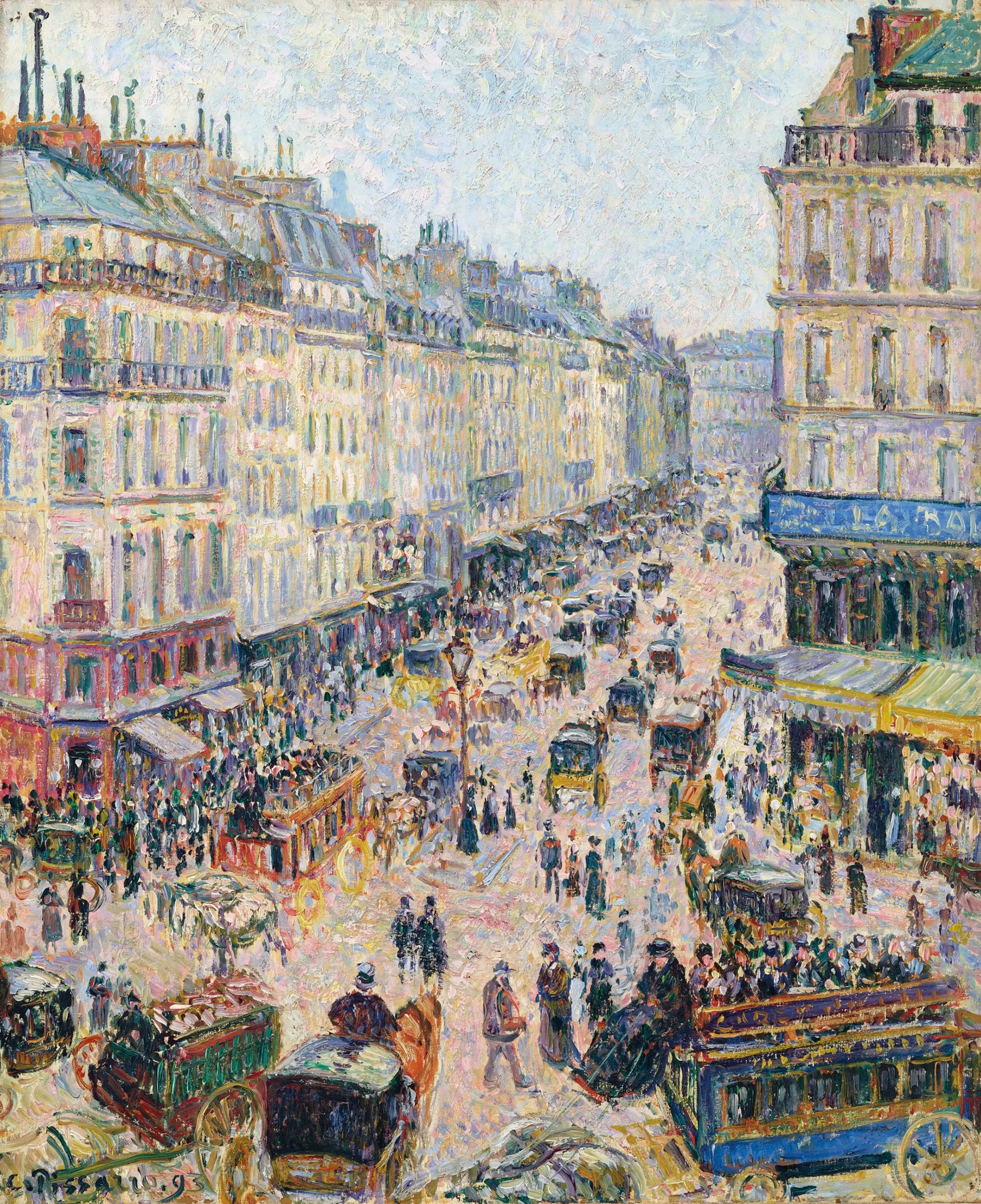 Reproduction du tableau « La rue Saint-Lazare, temps lumineux - Camille Pissarro » par Alpha Reproduction en peinture à l’huile