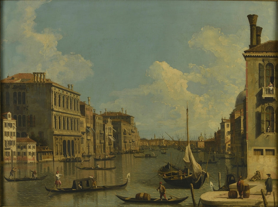 Le Grand Canal, vu vers l'est depuis S. Vio - Canaletto