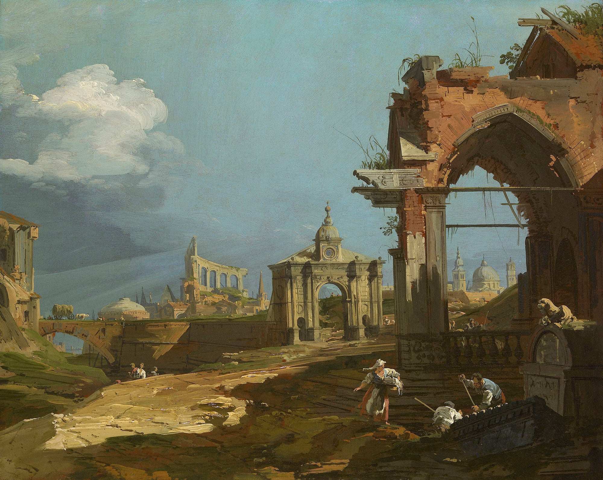 Capriccio avec un arc pointu - Canaletto