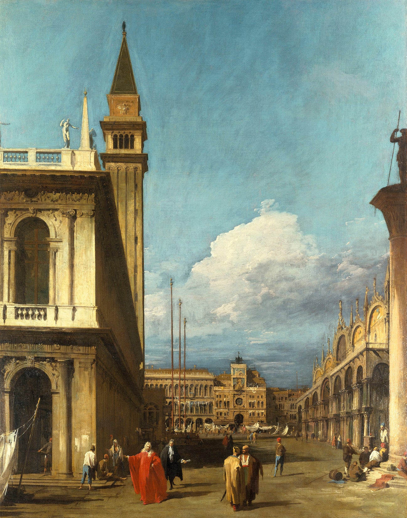 Venise : la Piazzetta vers la Torre dell'Orologio - Canaletto