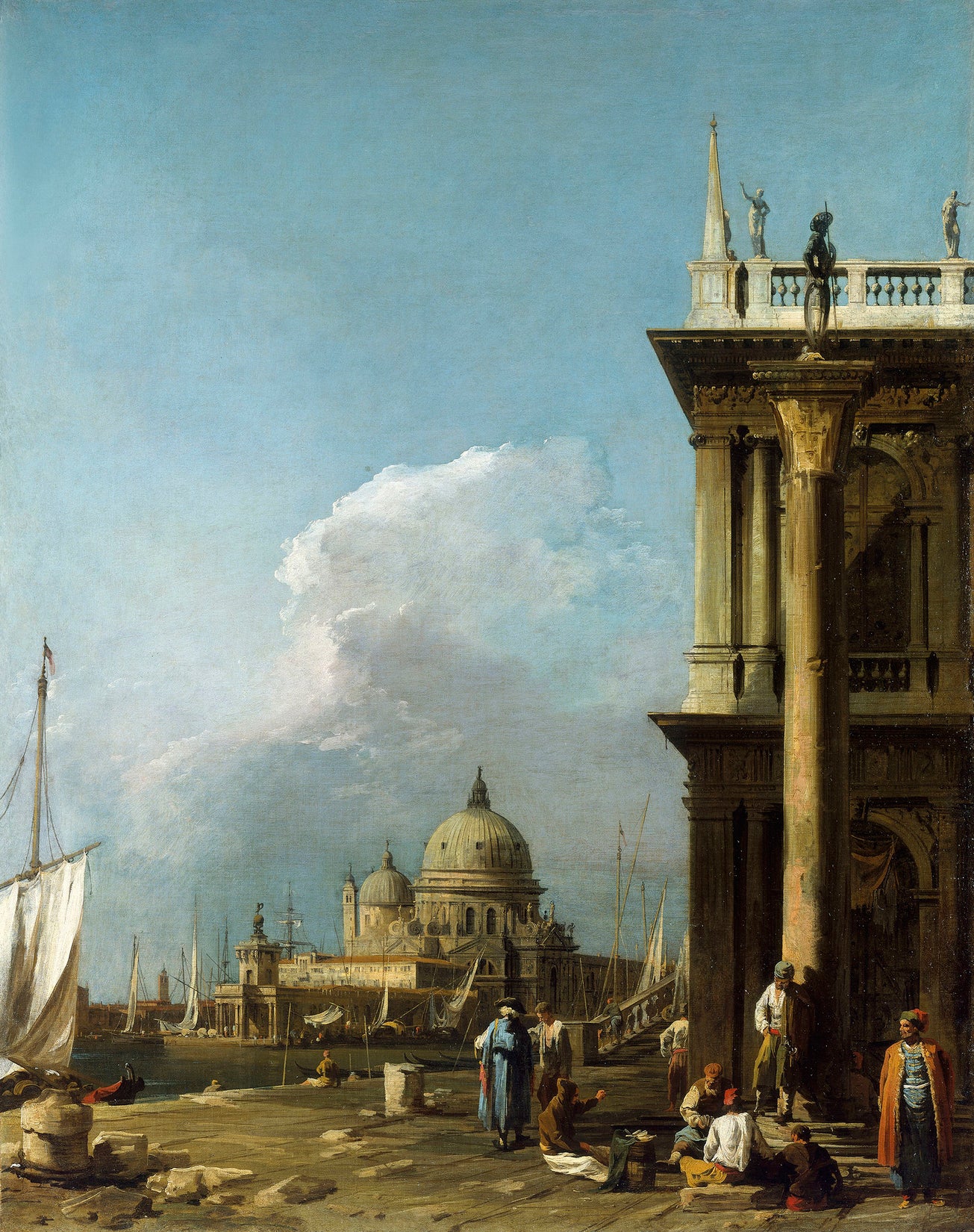 Venise : la Piazzetta vers Santa Maria della Salute - Canaletto