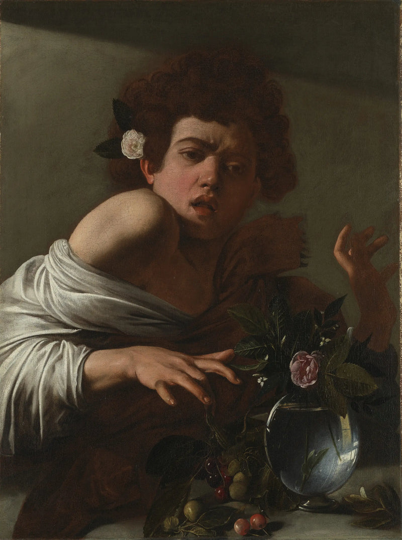 Gutt bitt av en firfisle - Caravaggio