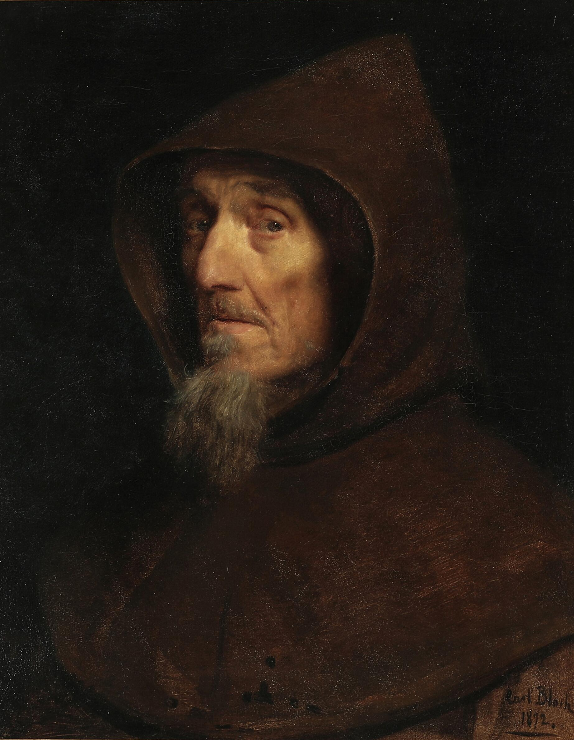 Une tête de moine. - Carl Heinrich Bloch - Alpha Reproduction