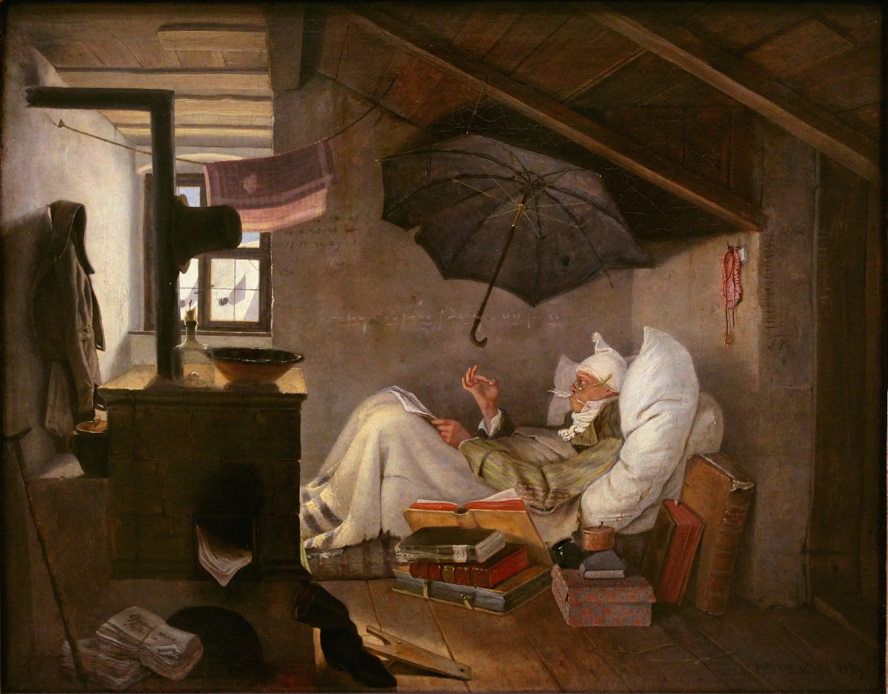 Le Pauvre Poète - Carl Spitzweg - Alpha Reproduction