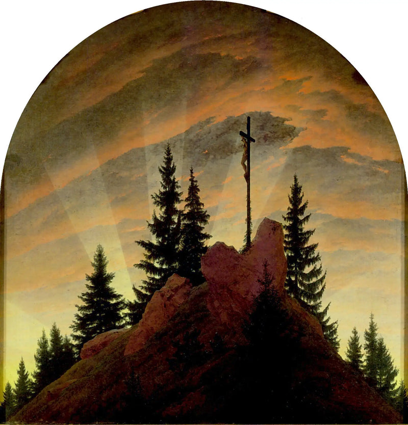 Tretavlen fra Tetschen - Caspar David Friedrich