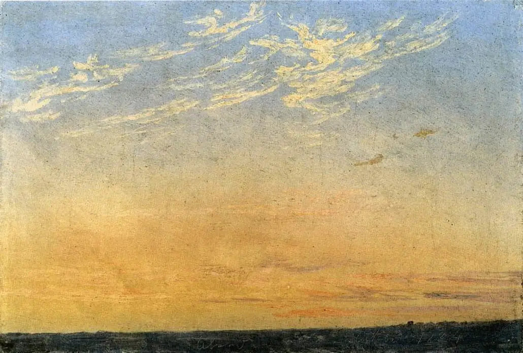 Reproduction du tableau « Soirée - Caspar David Friedrich » par Alpha Reproduction en peinture à l’huile
