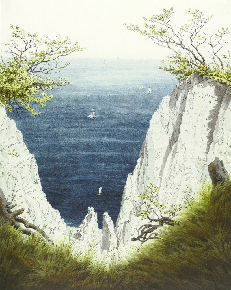 Kalksteinsklipper på øya Rügen - Caspar David Friedrich