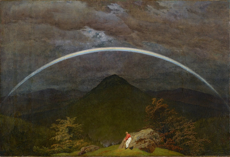 Fjellandskap med regnbue - Caspar David Friedrich