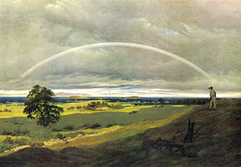 Landskap med regnbue - Caspar David Friedrich