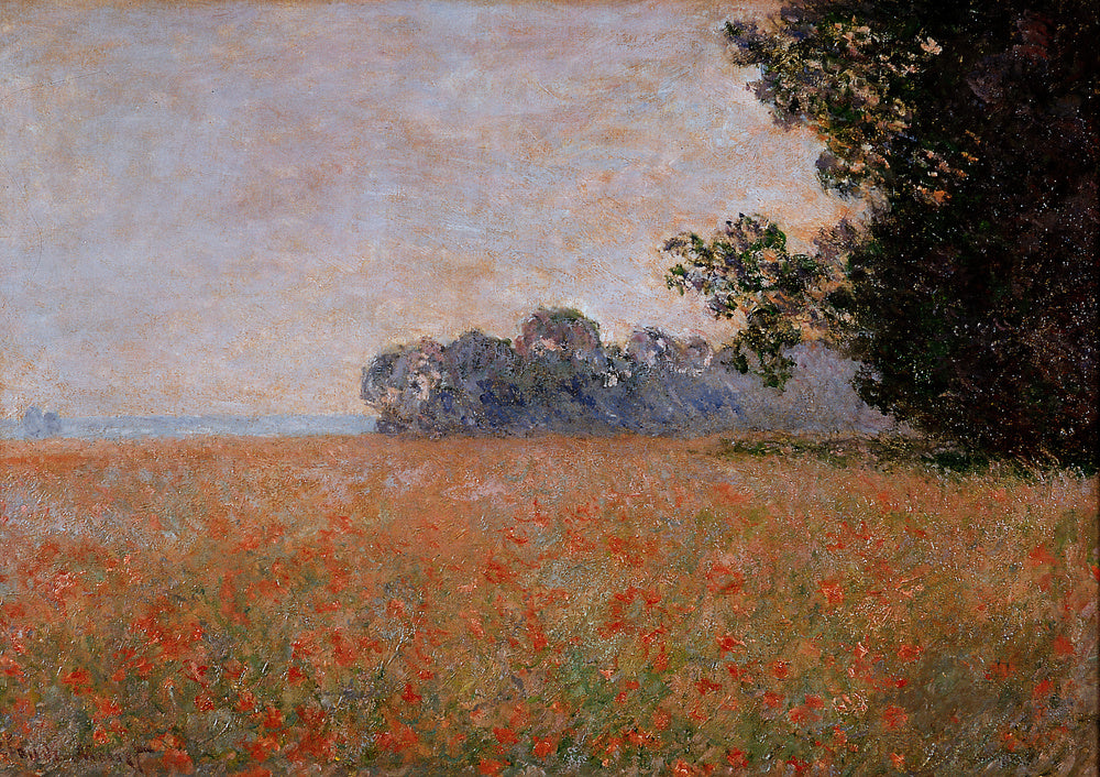 🌾 Havremark med valmuer – Claude Monet (ca. 1890)