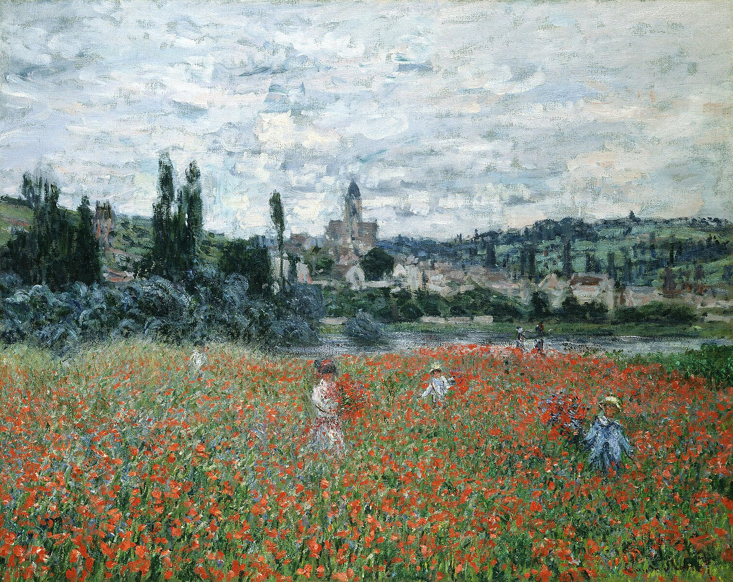 🌺 Valmueåker nær Vétheuil – Claude Monet (ca. 1879)
