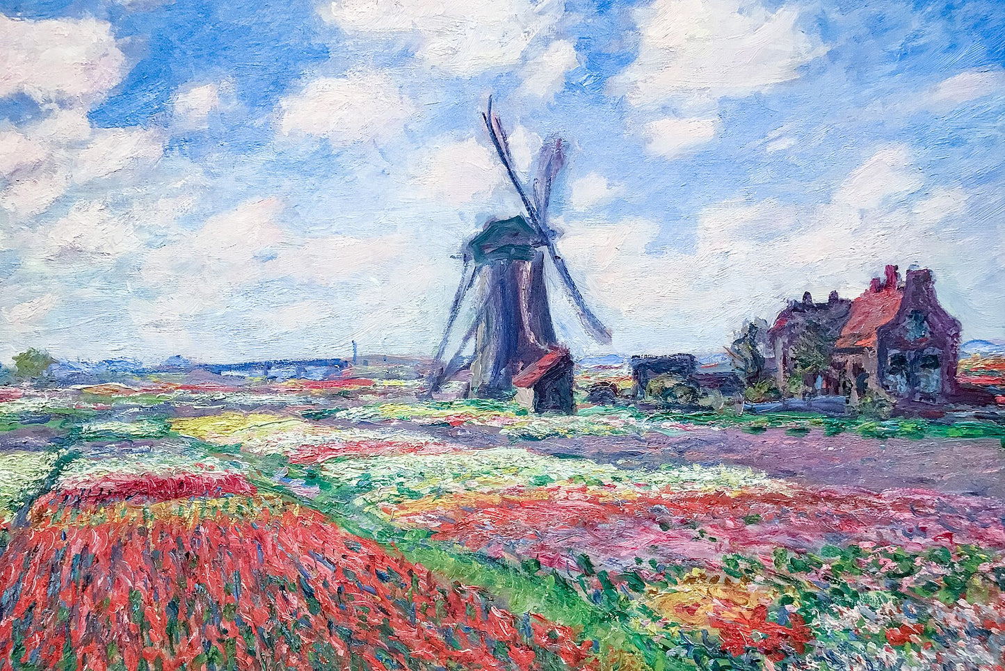 Tulipanmarker i Holland – Claude Monet (1886)