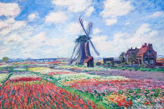 Tulipanmarker i Holland – Claude Monet (1886)