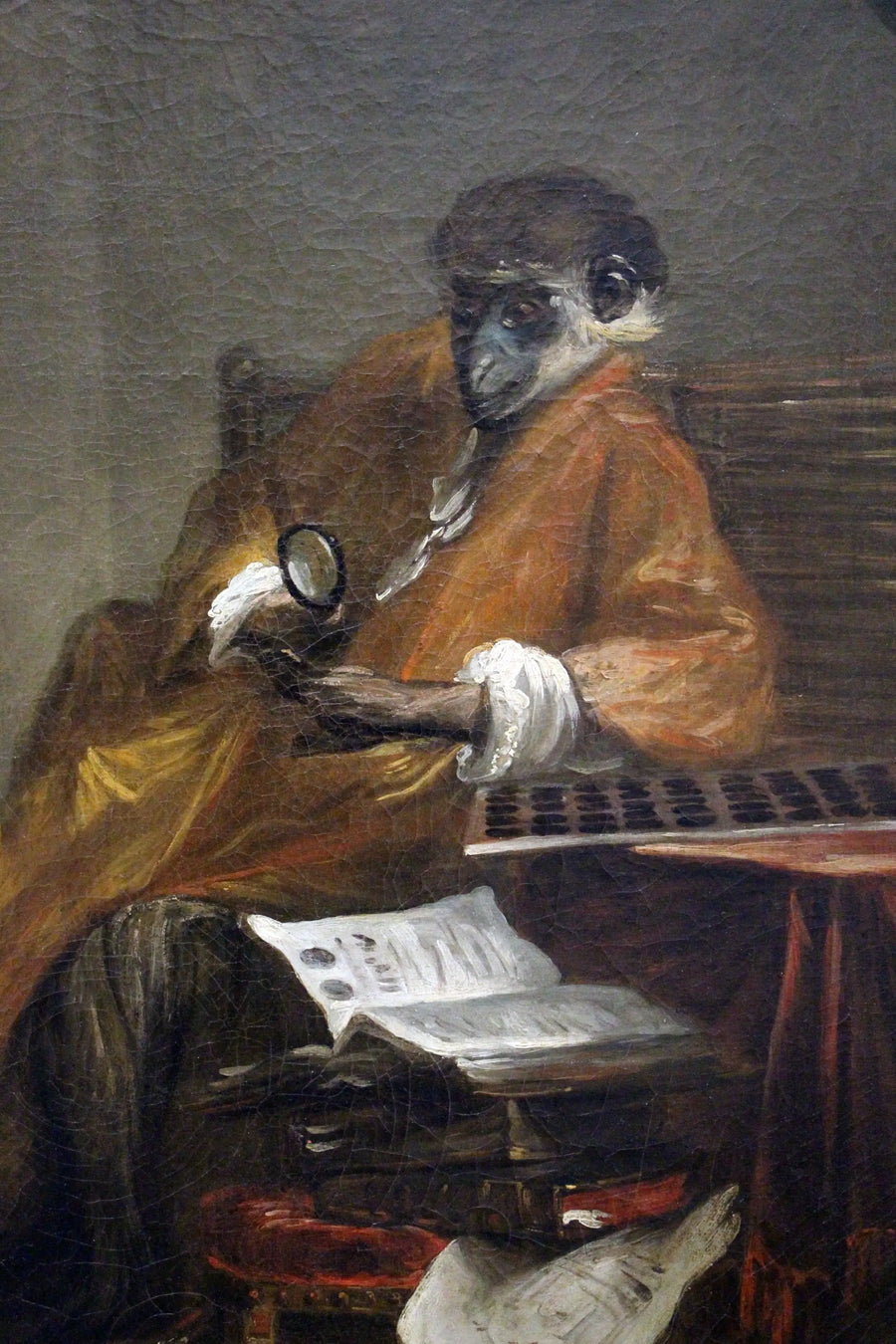 Den antikvariske ape - Jean Siméon Chardin