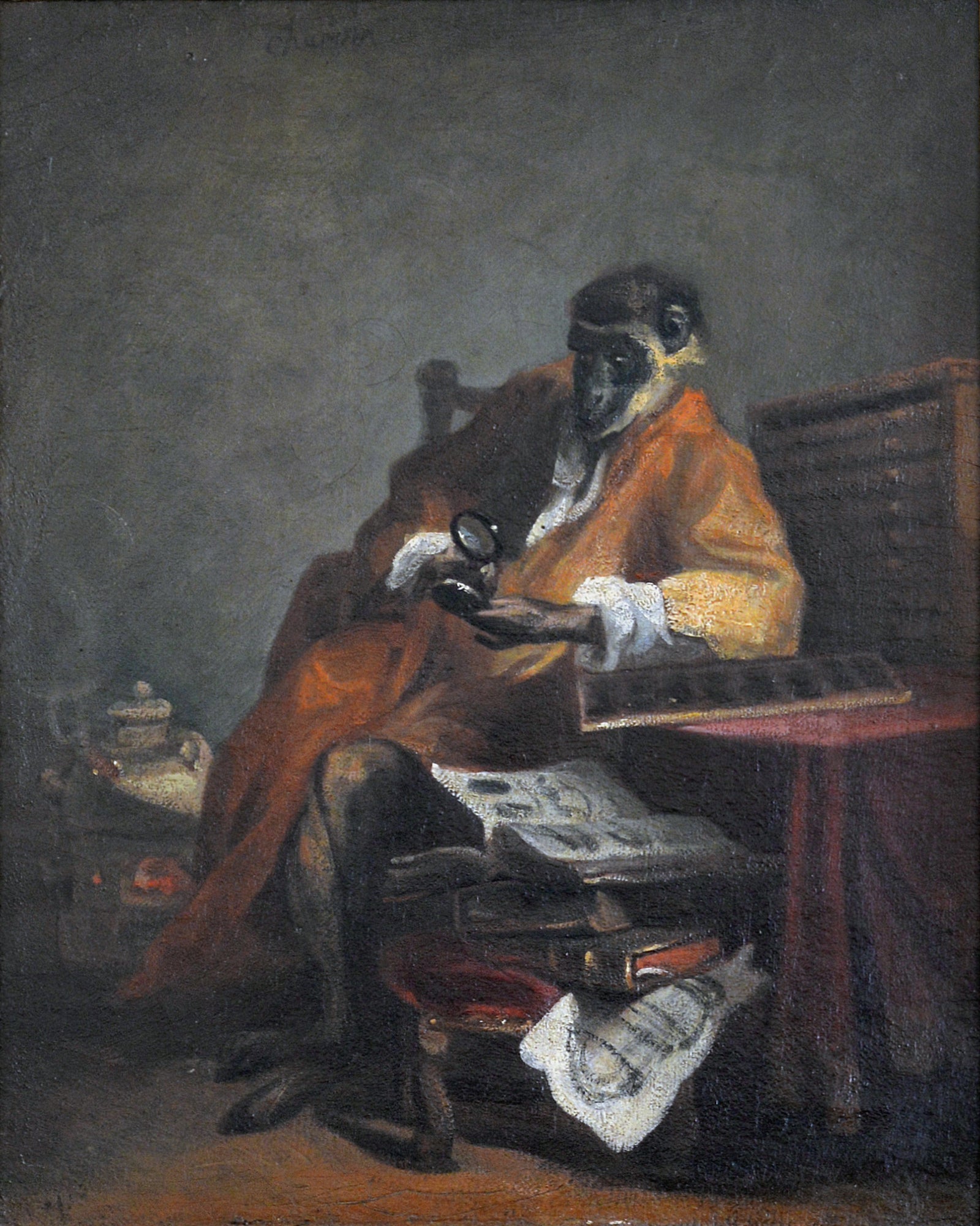 Le Singe antiquaire - Jean Siméon Chardin