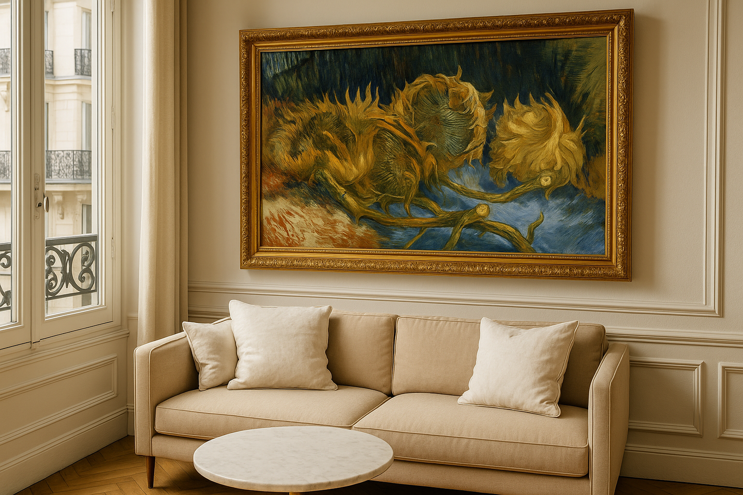 🌻 Fire falmede solsikker – Vincent van Gogh (1887)