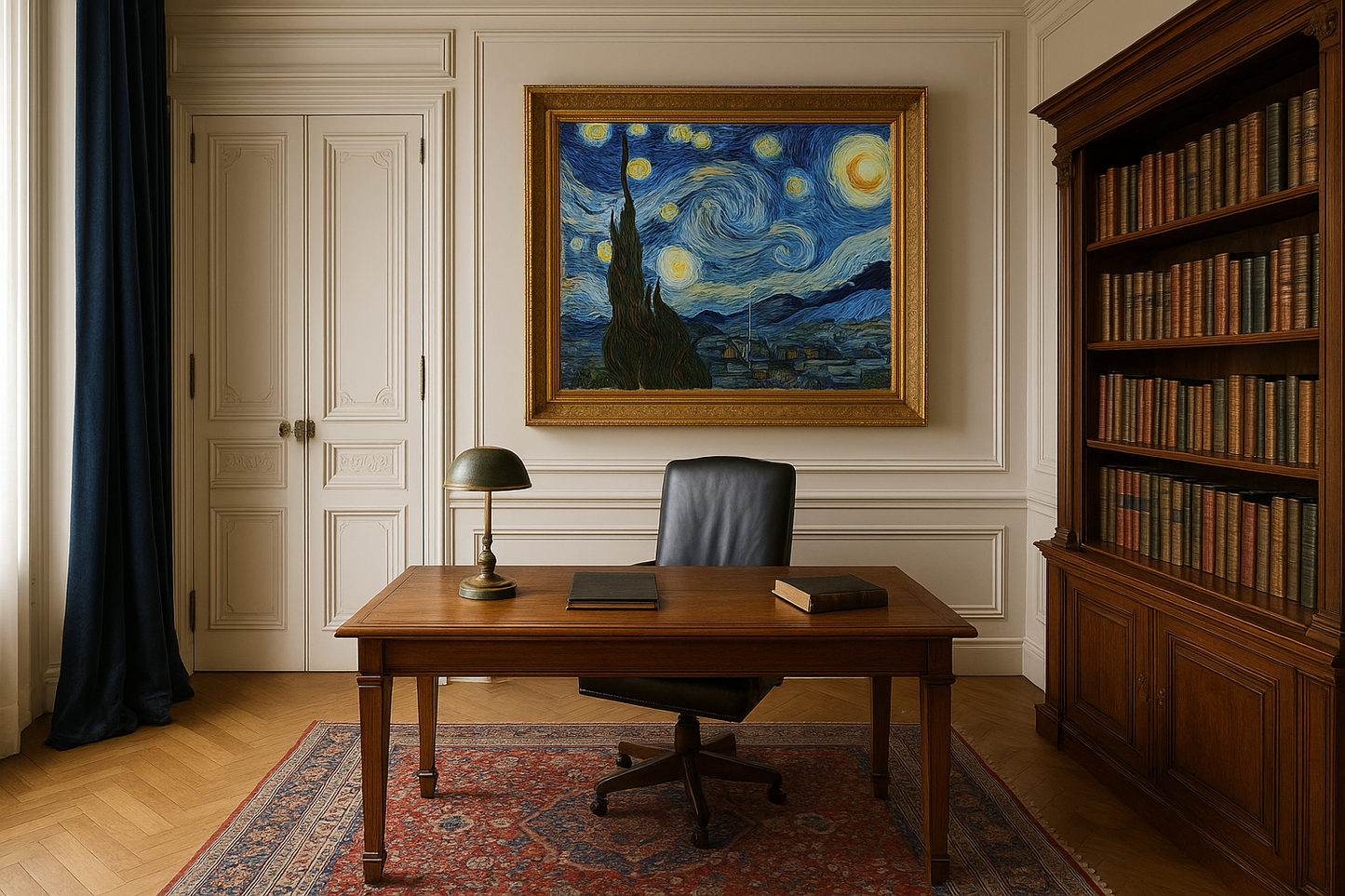 🌌 Stjernenatt – Vincent van Gogh (1889)