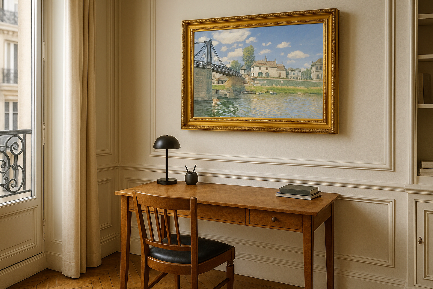 Broen i Villeneuve-la-Garenne - Alfred Sisley
