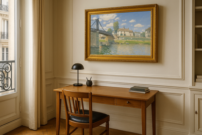 Broen i Villeneuve-la-Garenne - Alfred Sisley