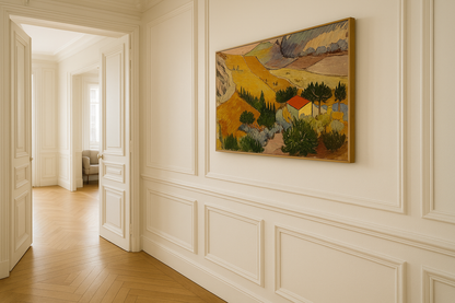 Landskap med et hus og en plogmann – Vincent van Gogh (1889)