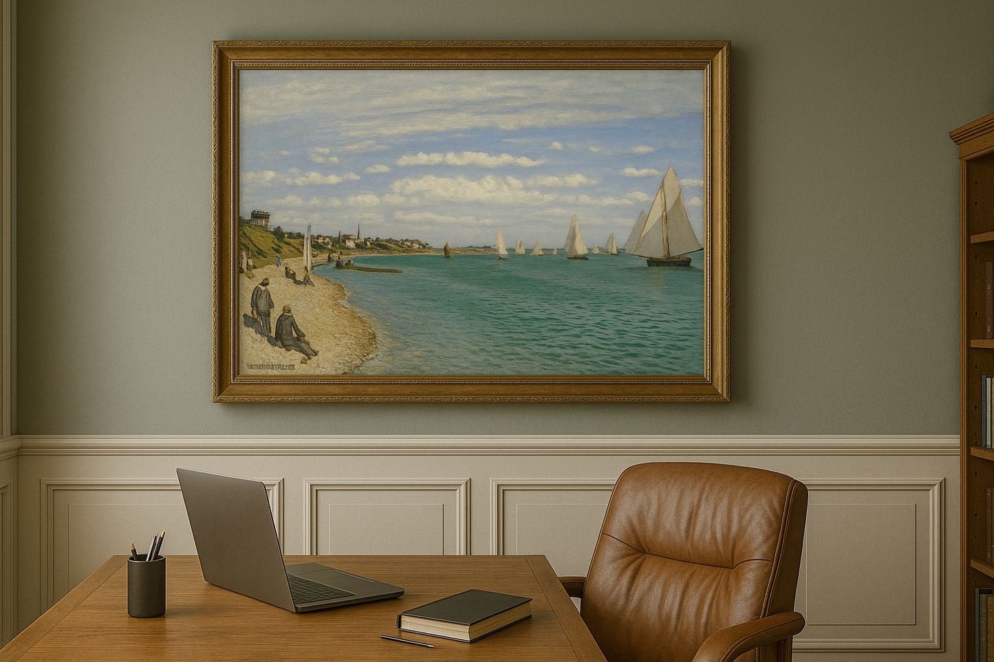 ⛵ Regattaer i Sainte-Adresse – Claude Monet (1867)