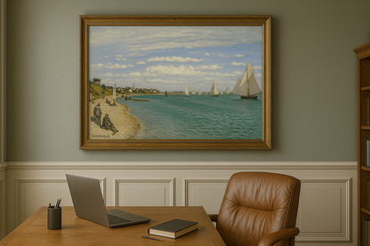 ⛵ Regattaer i Sainte-Adresse – Claude Monet (1867)