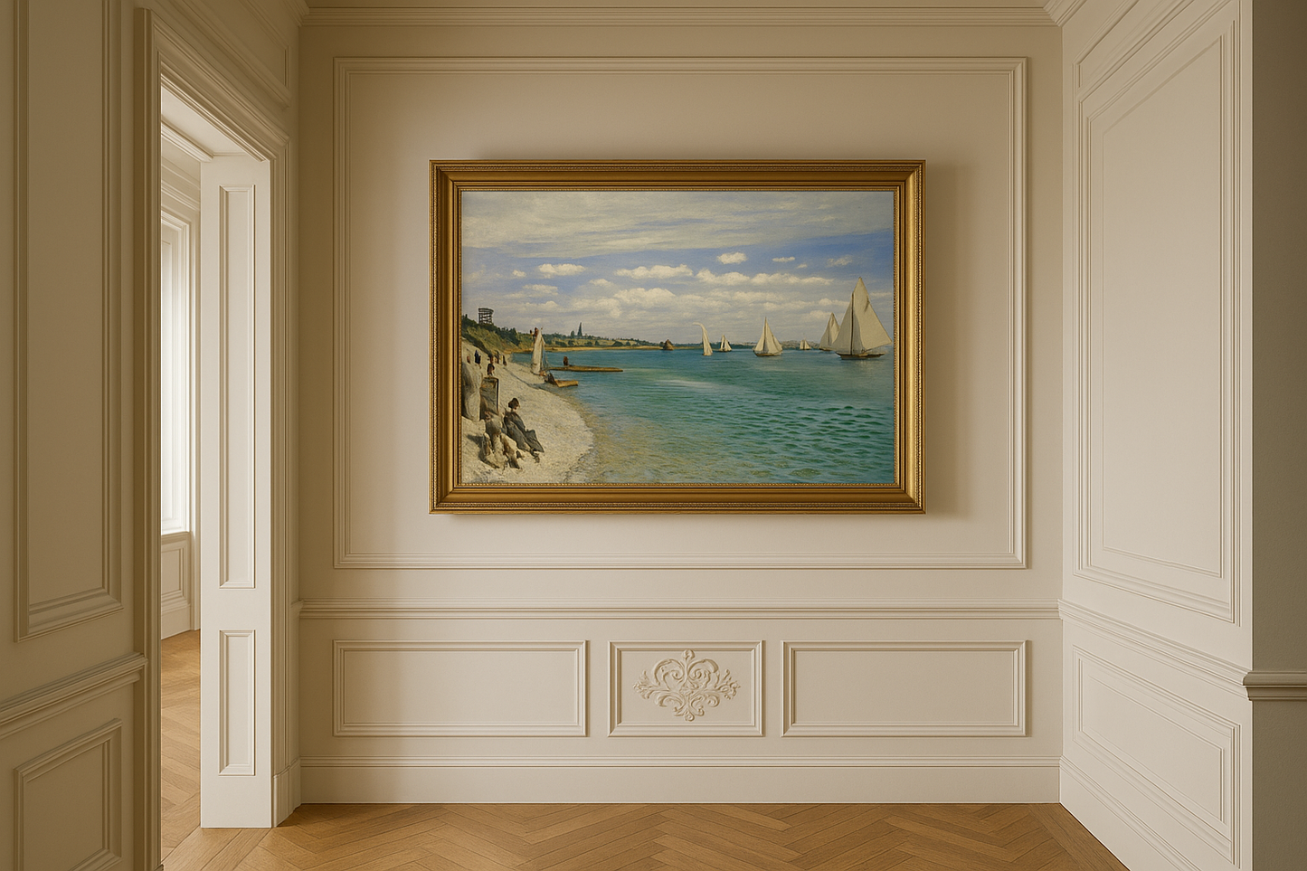 ⛵ Regattaer i Sainte-Adresse – Claude Monet (1867)