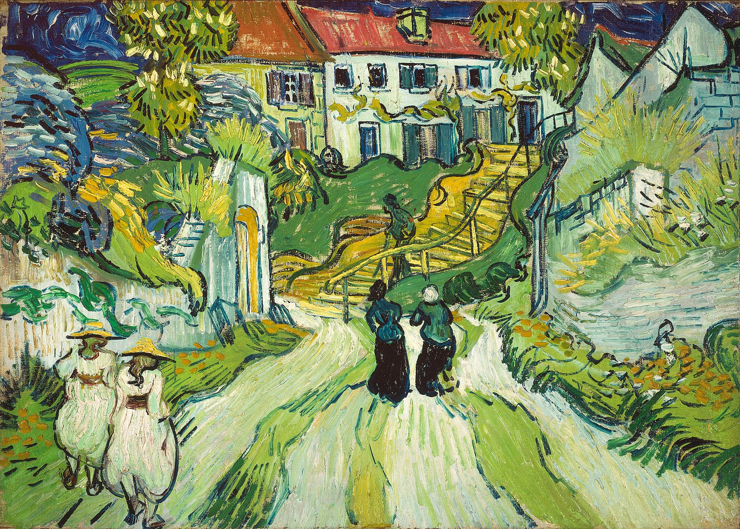 🏞️ Sti og trapp i Auvers-sur-Oise – Vincent van Gogh (1890)