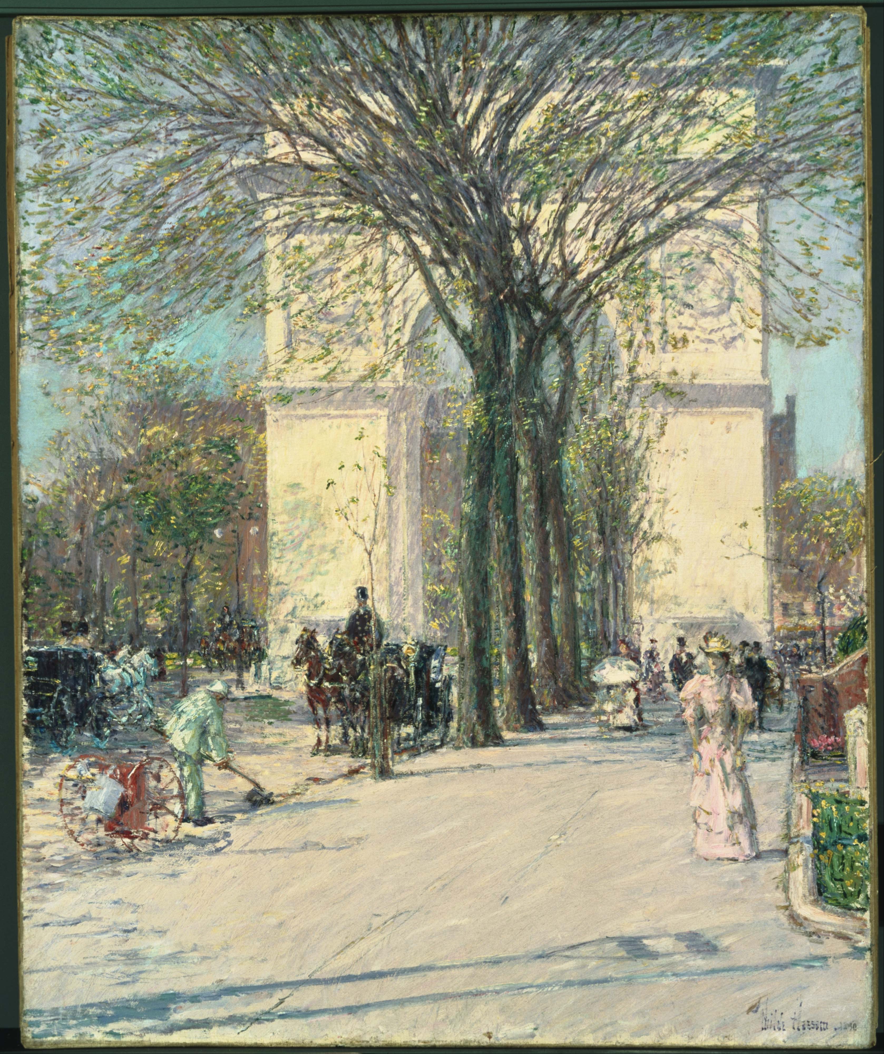 Arche de Washington, printemps - Childe Hassam