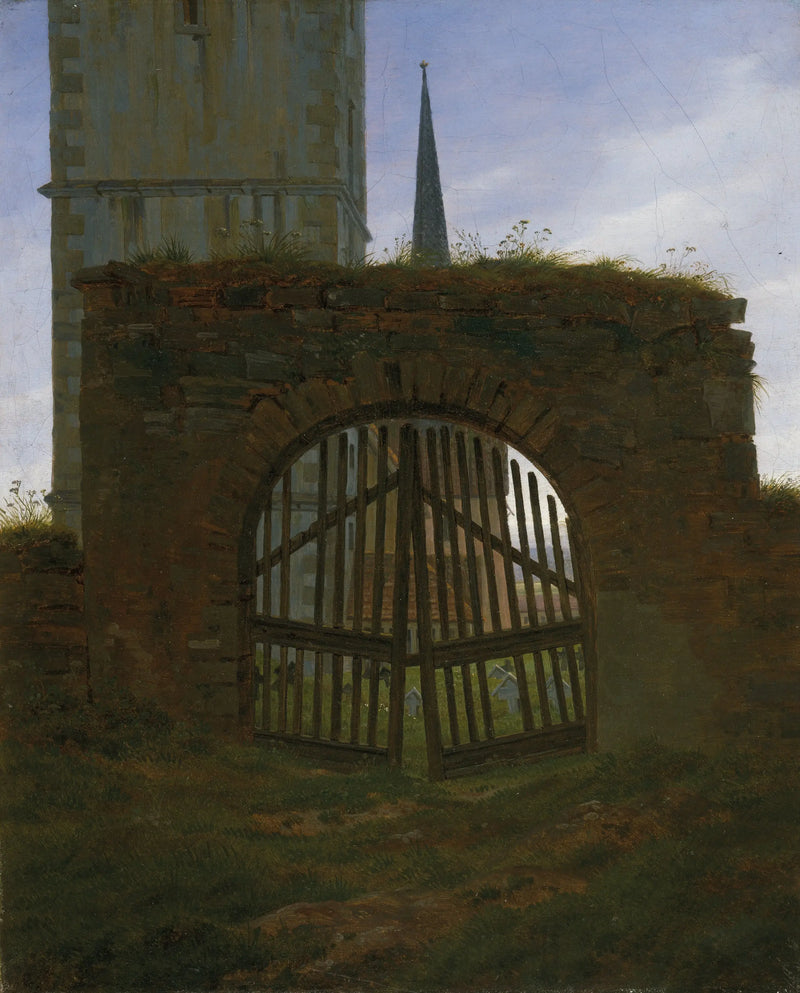 Kirkegårdporten - Caspar David Friedrich