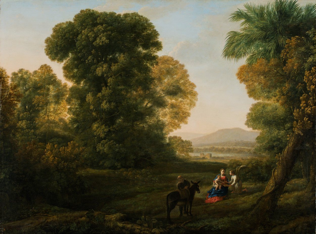 Paysage avec le repos pendant la fuite en Egypte - Claude Lorrain