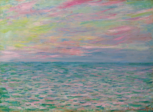 🌅 Solnedgang ved Pourville, åpent hav – Claude Monet (1882)